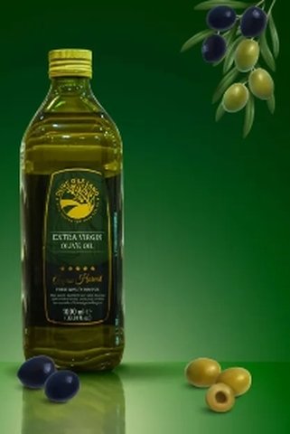 Olive Oils Land Extra Virgin Olive Oil 1000 ML (Acimasiz Glass Bottle)
